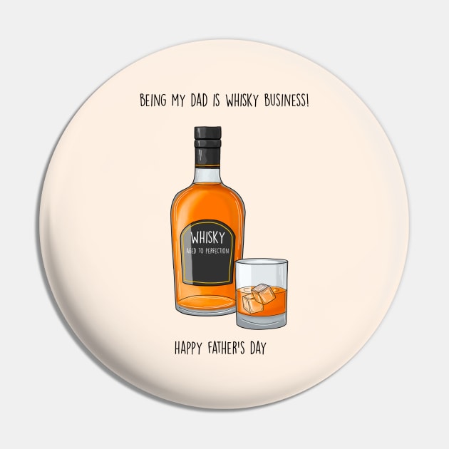 Whisky business Father's day Pin by Poppy and Mabel