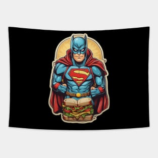 Heroic Bites Apparel: Unleash Your Inner Sandwich Superpowers with Whimsical Tees Tapestry