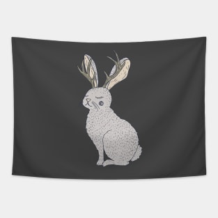 Serene Jackalope Tapestry