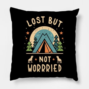 Funny camping saying Pillow