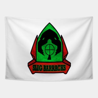 Oddworld - Slig Barracks Logo Tapestry