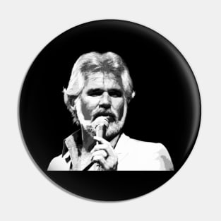 Kenny Rogers // Vintage Style Design Pin