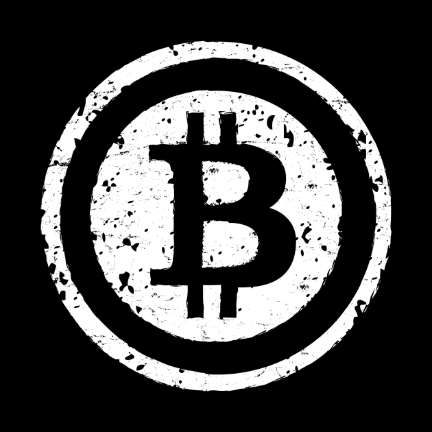 Bitcon HODL Bitcoin Vintage White by Bluebird Moon