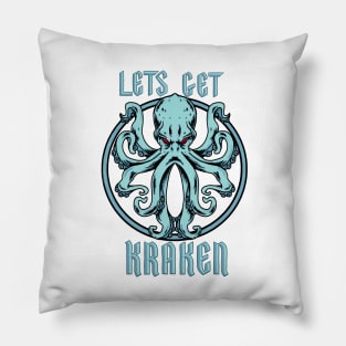 Let’s Get Kraken Seattle NHL Pillow