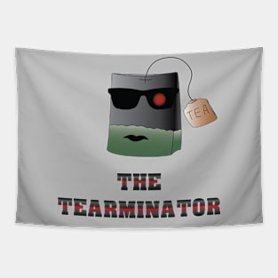 The Tearminator funny modern graphic parody Samcyo Tapestry