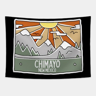 Chimayo New Mexico Mountains Sunrise Nm Tapestry