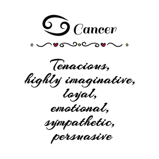 Cancer traits & personality T-Shirt