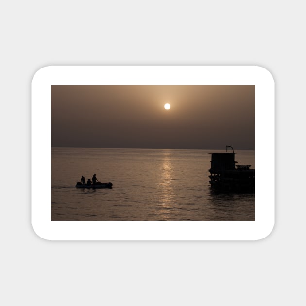 Red Sea Sunset Magnet by gdb2