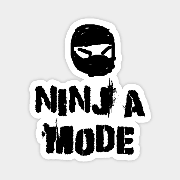 Ninja Mode Magnet by flimflamsam