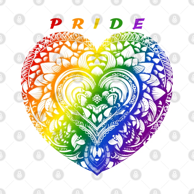 Pride Rainbow Heart by Pine Hill Goods