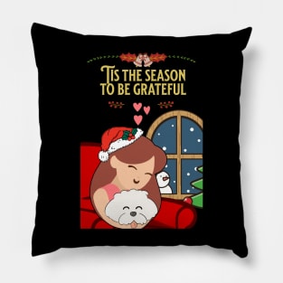 Tis the Season to be Grateful Pillow