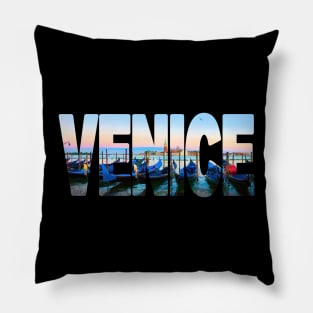 VENICE - Italy Gondolas Pillow