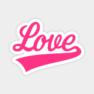 Love (Lettering / Pink) Magnet