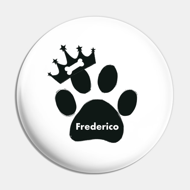 Frederico name made of hand drawn paw prins Pin by GULSENGUNEL