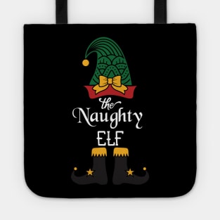 The Naughty Elf Matching Family Group Christmas Party Pajama Tote