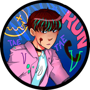 Taehyung BTS Run Magnet