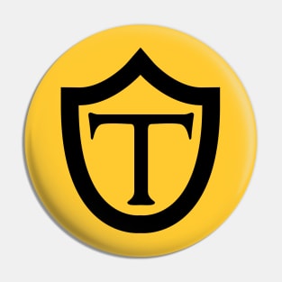 Peter Thorndyke - Badge (Black on Yellow) Pin