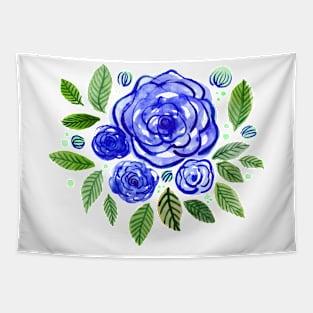 Spring roses bouquet - blue Tapestry