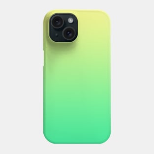 Yellow to Green Gradient Phone Case