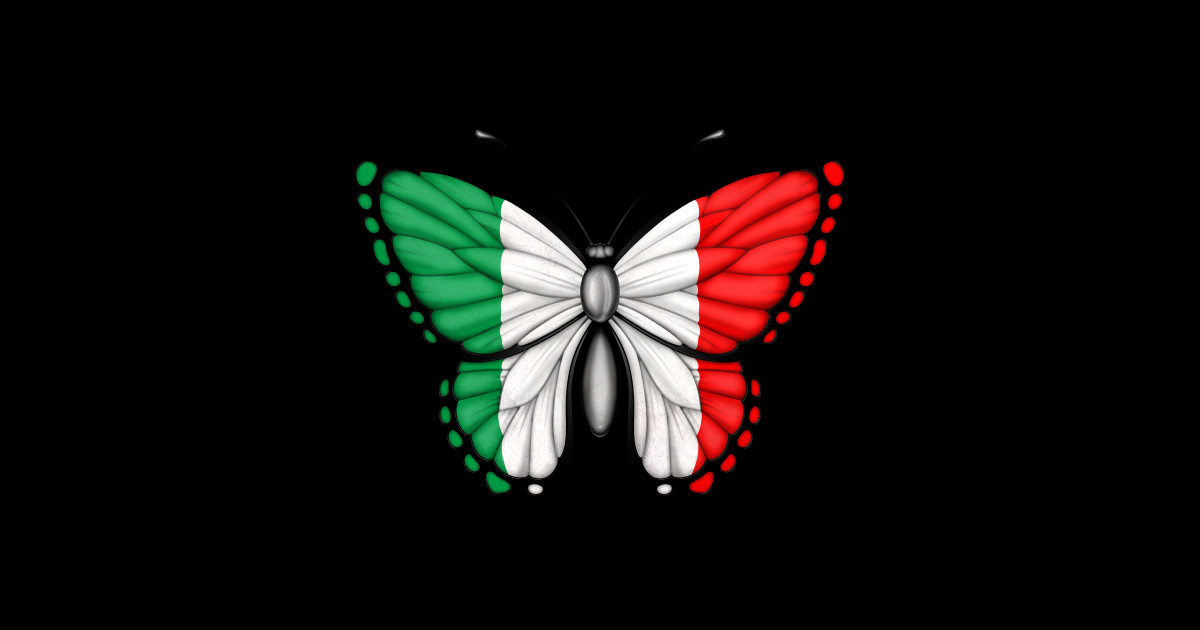Italian Flag Butterfly - Italy - Kids T-Shirt | TeePublic