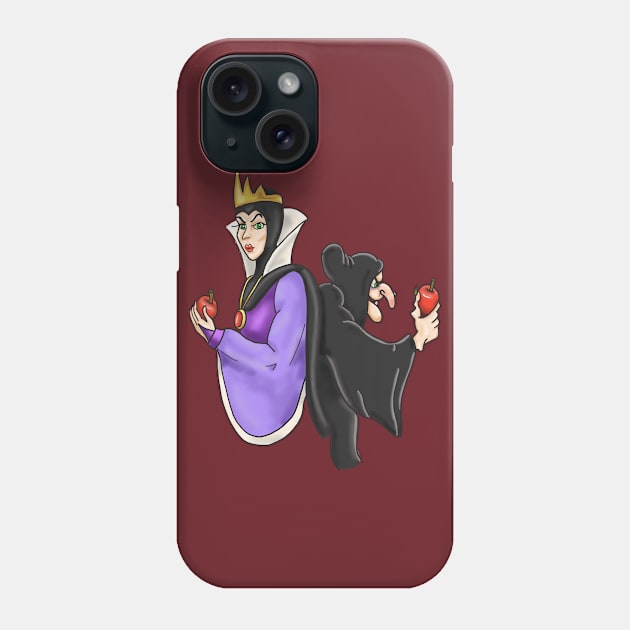 Two sides of the Queen- no background Phone Case by tesiamarieart