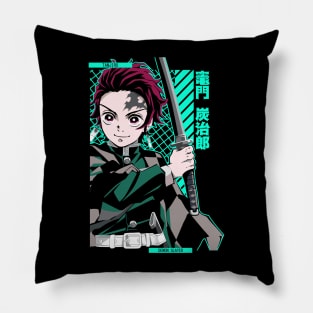 tanjiro - demon slayer Pillow