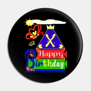 Happy Birthday Alphabet Letter (( X )) You are the best today Pin