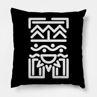 Native American Abstract Pattern Large Pillow