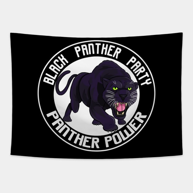 Black Panther Party Logo Tapestry by Noseking