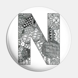 Zentangle N Pin