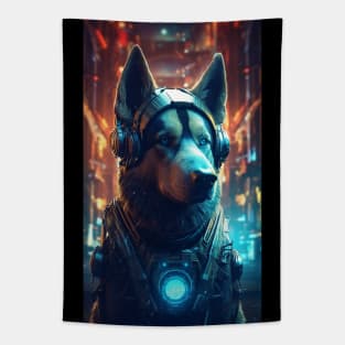 K9 Cyborg Tapestry