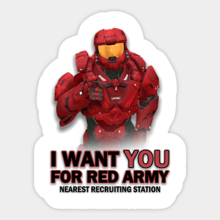 Red Vs Blue Stickers Teepublic