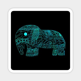 blue parrot elephant ecopop Magnet