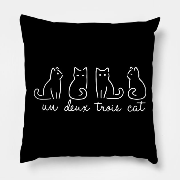 Un Deux Trois Cat Pillow by MasutaroOracle