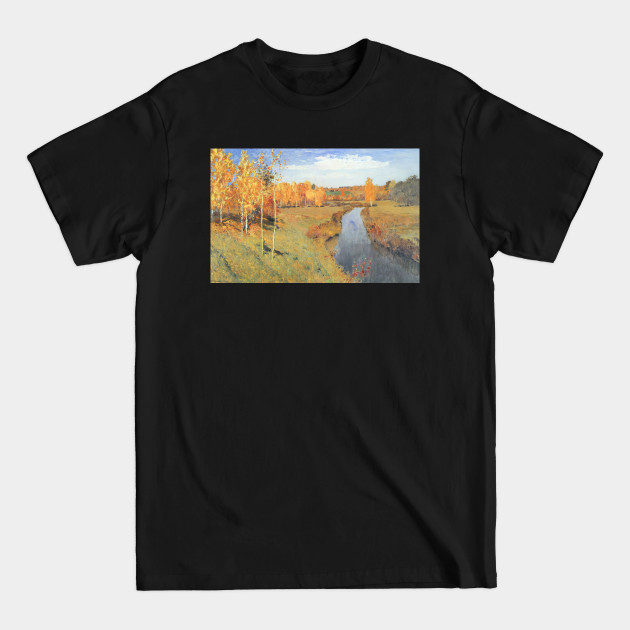 Discover Isaac Levitan Golden Autumn - Landscape - T-Shirt