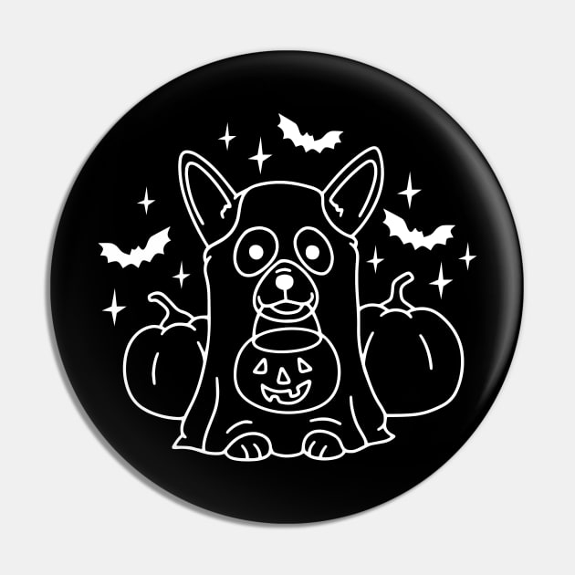 Dog Ghost Pin by uncommontee