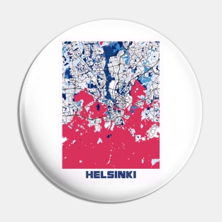 Helsinki - Finland MilkTea City Map Pin