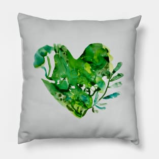 green heart Pillow