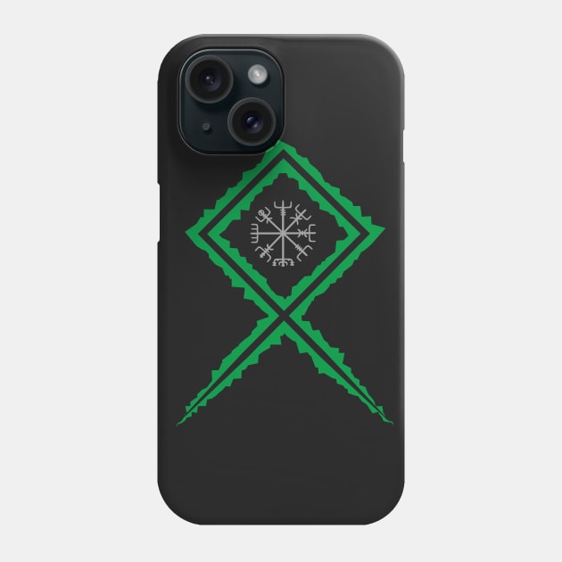 Vikings Norse Mythology Compass Pagan Asatru Magical Rune Phone Case by vikki182@hotmail.co.uk