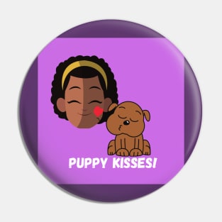 Curls and Puppies Pin