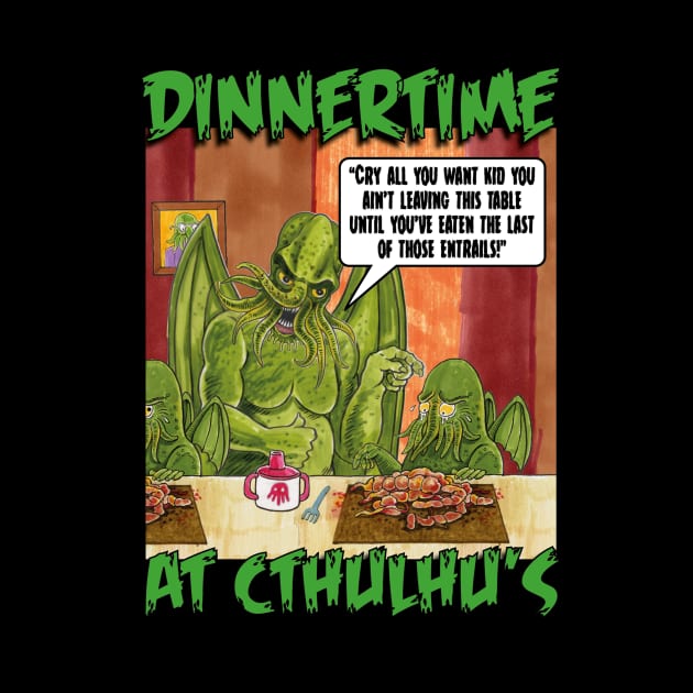 DINNER AT CTHULHU'S by Armadillo Hat