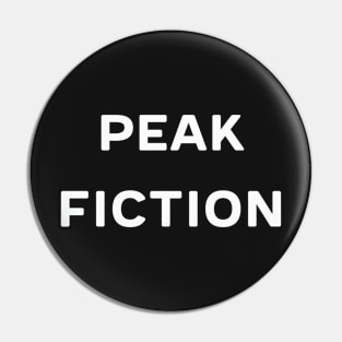 White | Peak Fiction Pin