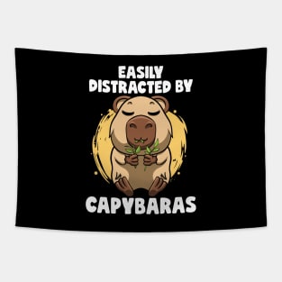 Easily distracted By Capybaras Lover Rodent Cute Capybara Tapestry