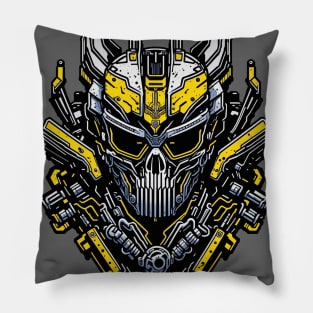 Mecha Skull S03 D12 Pillow