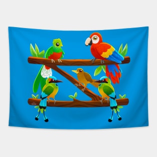 Centroamerican National Bird Tapestry