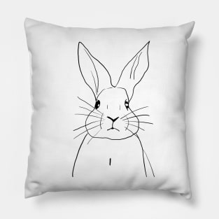 White Rabbit Pillow