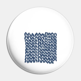 Half Knit Navy Pin