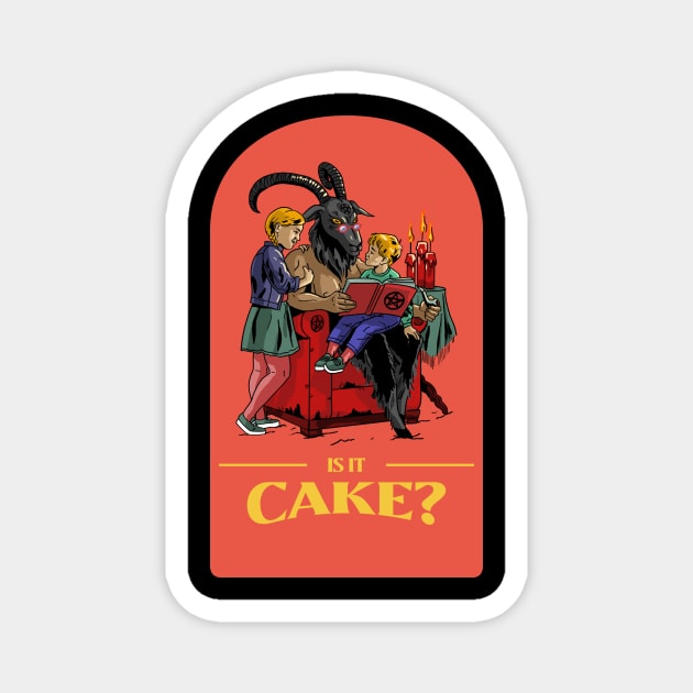 Is it Cake? Ironic Funny Ugly Baking Cake Magnet by TV Dinners