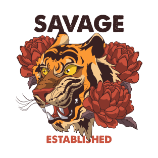 savage established tiger T-Shirt