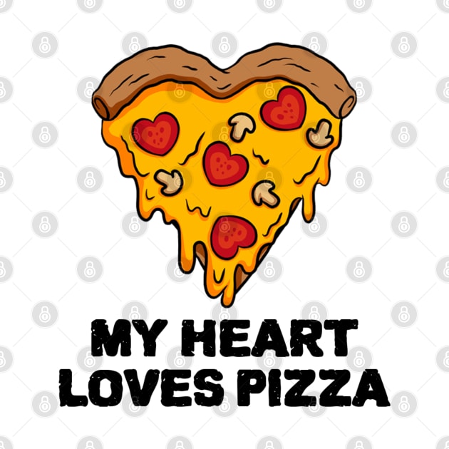 My heart loves pizza by Sanworld